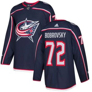 Kinder Columbus Blue Jackets Eishockey Trikot Sergei Bobrovsky #72 Navy Authentic